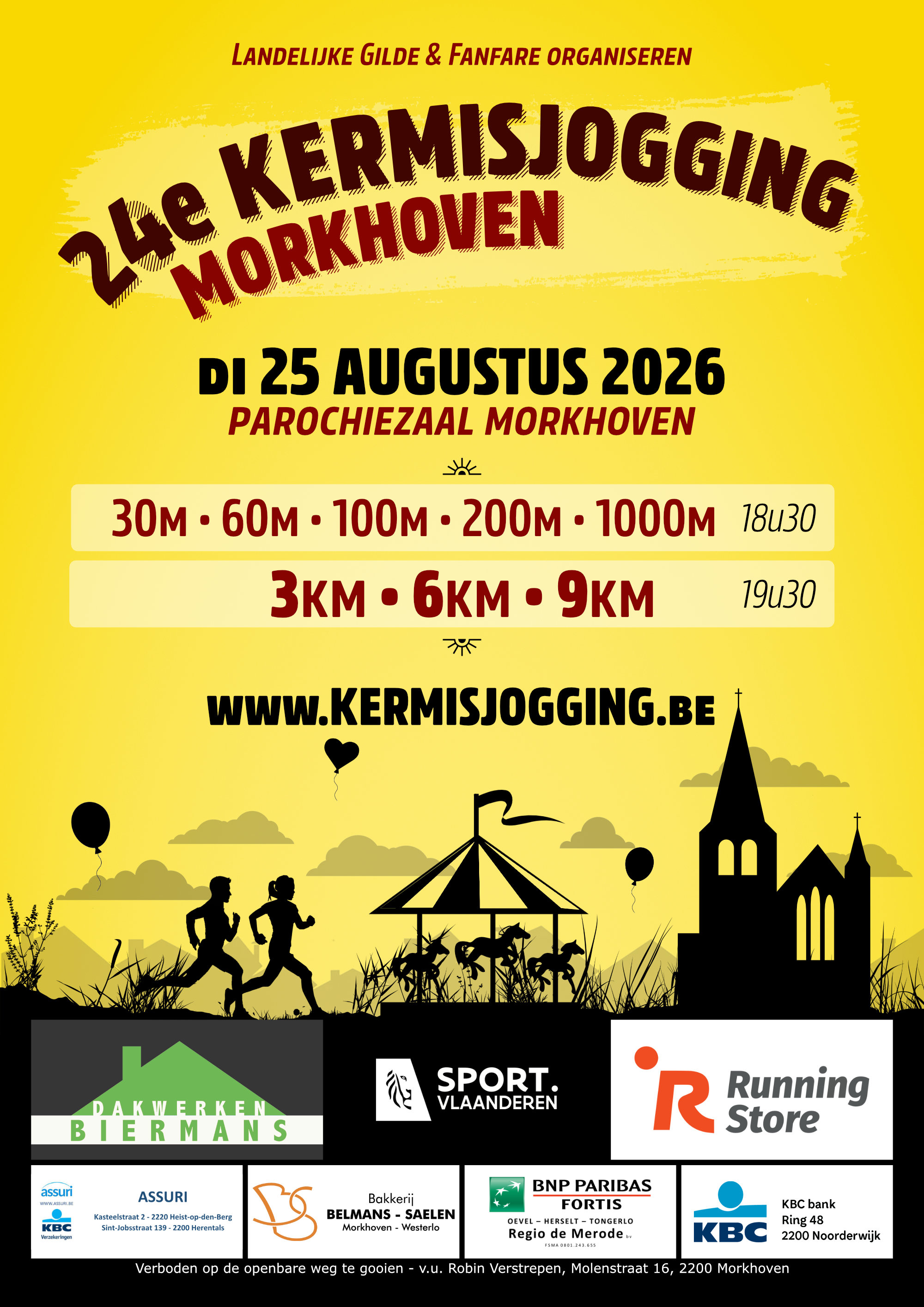 Flyer Kermisjogging 2026